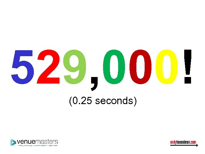 529, 000! (0. 25 seconds) 