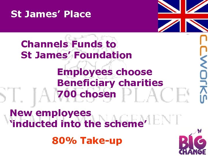 St James’ Place Channels Funds to St James’ Foundation Employees choose Beneficiary charities 700