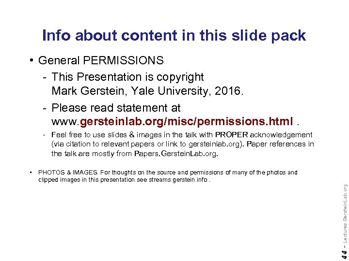 Info about content in this slide pack • General PERMISSIONS - This Presentation is