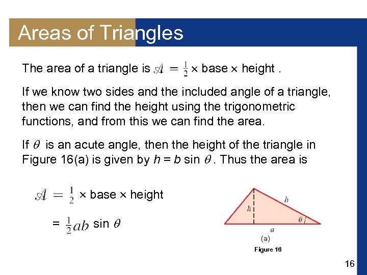 Trigonometric Functions Right Triangle Approach Copyright Cengage