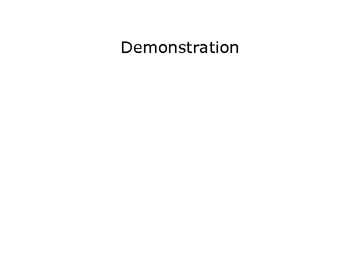 Demonstration 