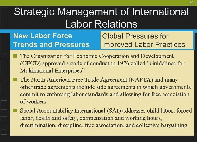 59 Strategic Management of International Labor Relations New Labor Force Trends and Pressures Global