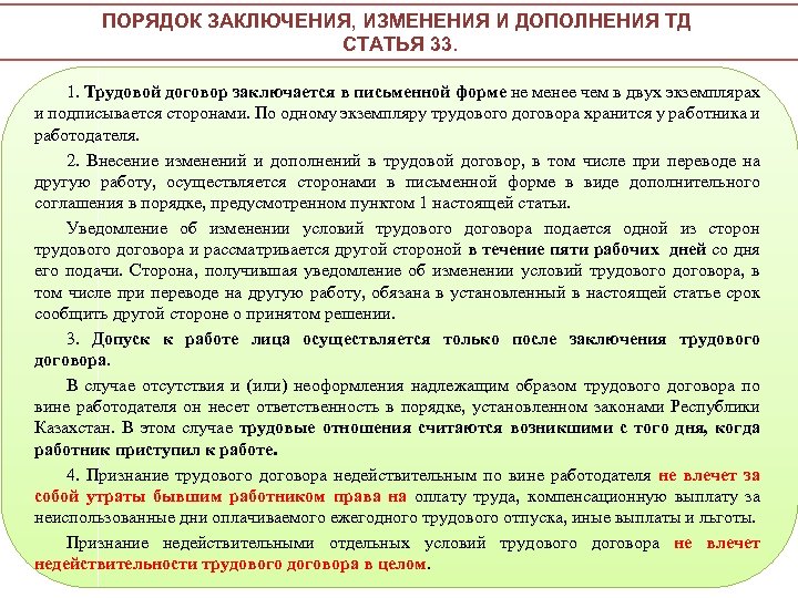 Схема заключение изменение и прекращение трудового договора