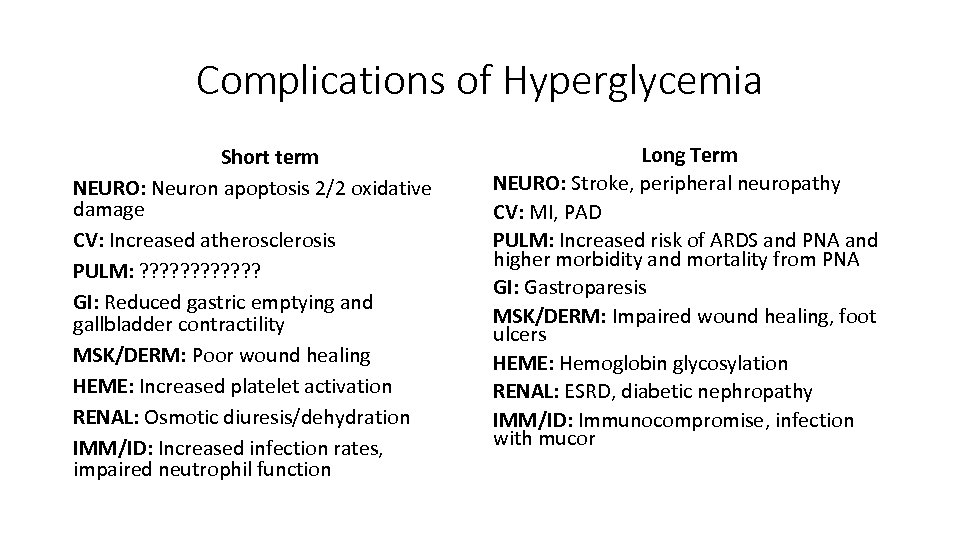 Hyperglycemia Jacob Aaron Med-Peds PGY-2 University Hospitals Cleveland