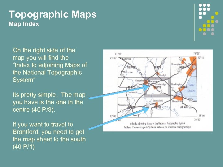 Topographic Maps Map Index On the right side of the map you will find