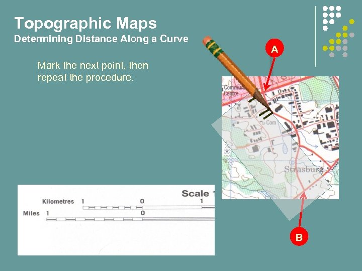 Topographic Maps Determining Distance Along a Curve A Mark the next point, then repeat