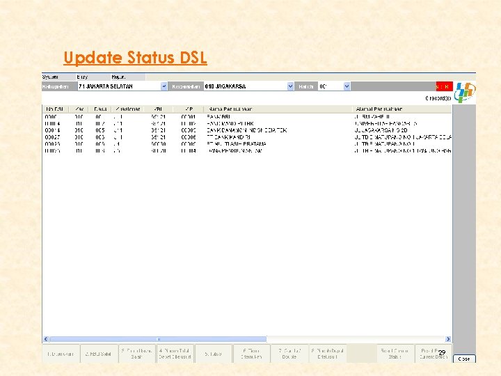 Update Status DSL 29 