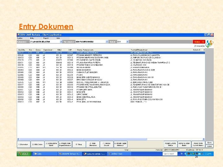 Entry Dokumen 31 