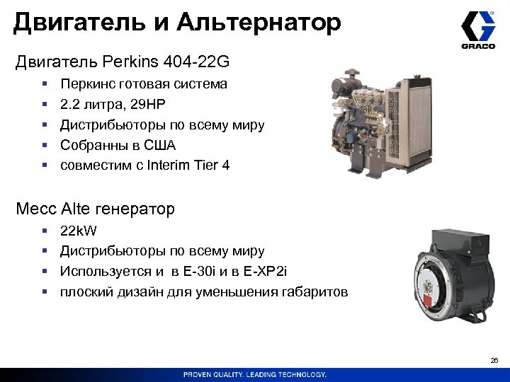 Двигатель и Альтернатор Двигатель Perkins 404 -22 G § § § Перкинс готовая система