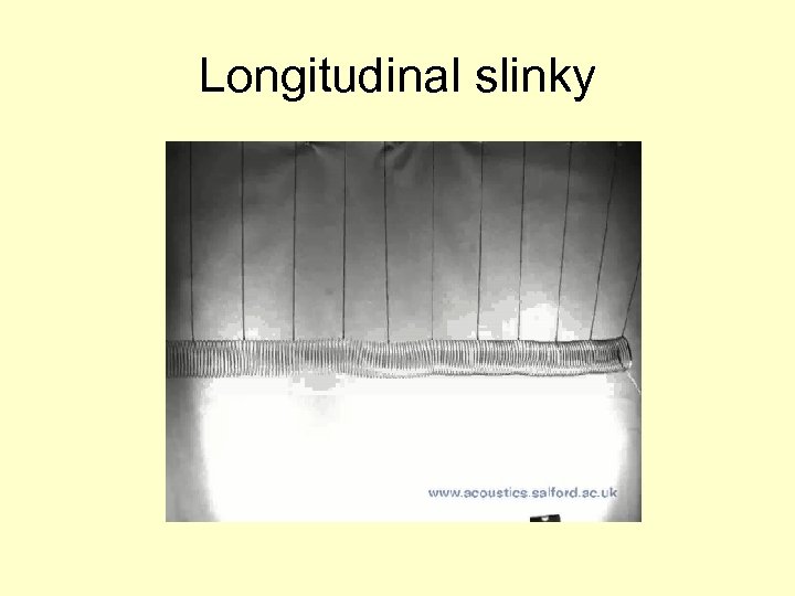 Longitudinal slinky 