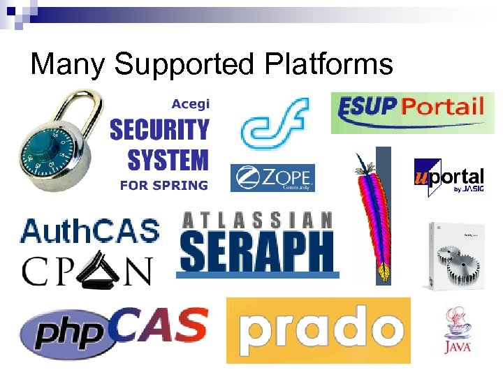 Many Supported Platforms 