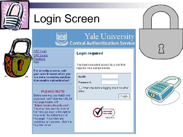 Login Screen 