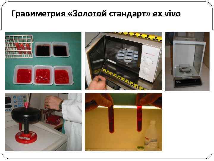 Гравиметрия «Золотой стандарт» ex vivo 