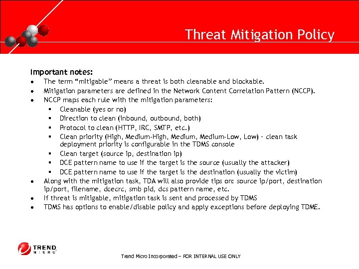 RUNNING HEADER, 14 PT. , ALL CAPS, Line Spacing=1 line Threat Mitigation Policy Important