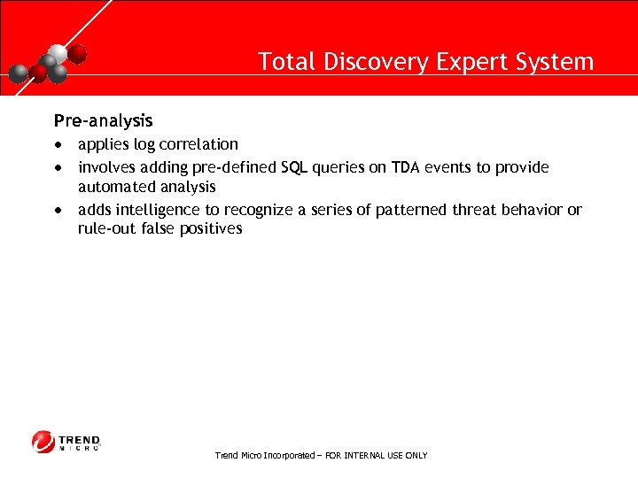 RUNNING HEADER, 14 PT. , ALL CAPS, Line Spacing=1 line Total Discovery Expert System