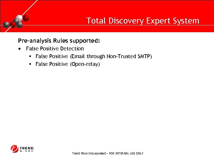 RUNNING HEADER, 14 PT. , ALL CAPS, Line Spacing=1 line Total Discovery Expert System