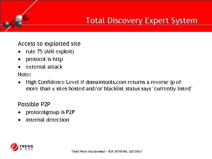 RUNNING HEADER, 14 PT. , ALL CAPS, Line Spacing=1 line Total Discovery Expert System