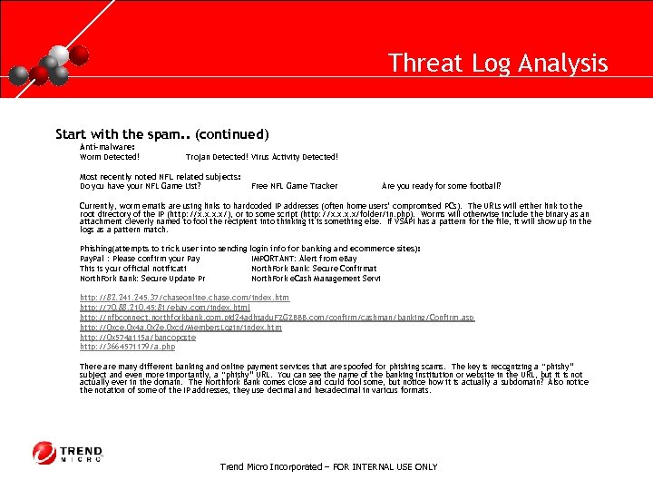 RUNNING HEADER, 14 PT. , ALL CAPS, Line Spacing=1 line Threat Log Analysis Start