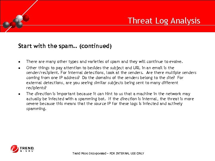 RUNNING HEADER, 14 PT. , ALL CAPS, Line Spacing=1 line Threat Log Analysis Start