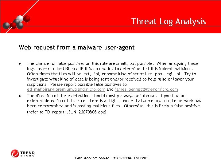 RUNNING HEADER, 14 PT. , ALL CAPS, Line Spacing=1 line Threat Log Analysis Web