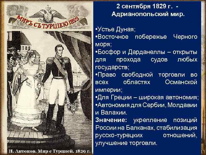 Адрианопольский мирный договор 1829 карта