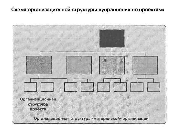 Схема организационной структуры «управления по проектам» 