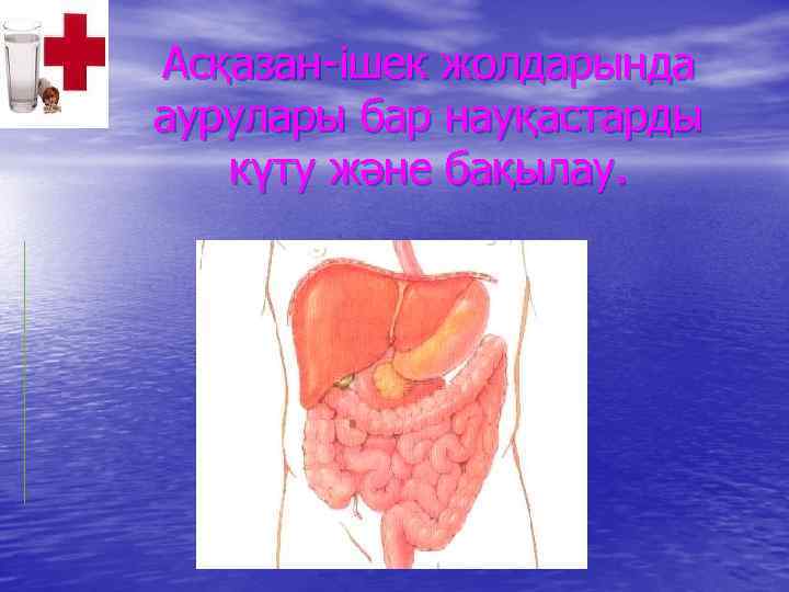 Асқазан-ішек жолдарында аурулары бар науқастарды күту және бақылау. 