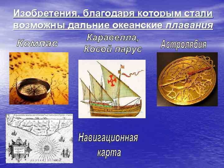 Изобретения, благодаря которым стали возможны дальние океанские плавания 
