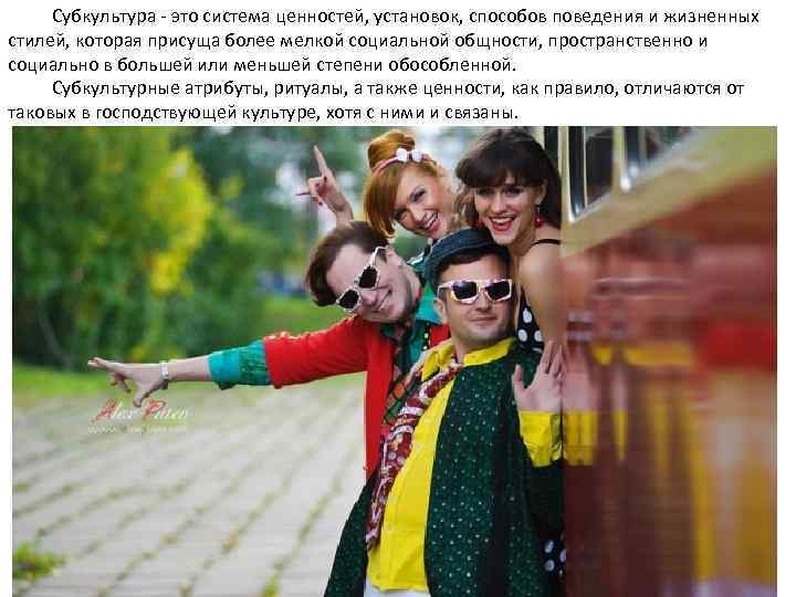  Субкультура - это система ценностей, установок, способов поведения и жизненных стилей, которая присуща