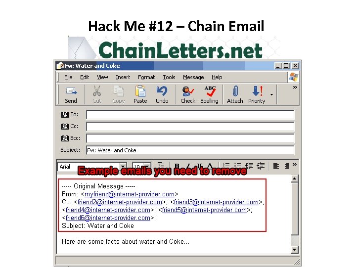Hack Me #12 – Chain Email 