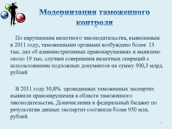 По нарушениям валютного законодательства, выявленным в 2011 году, таможенными органами возбуждено более 13 тыс.