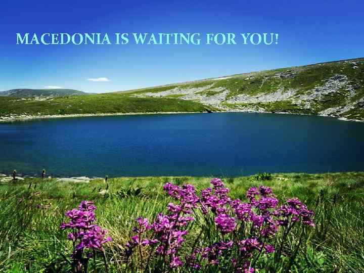 MACEDONIA IS WAITING FOR YOU! 