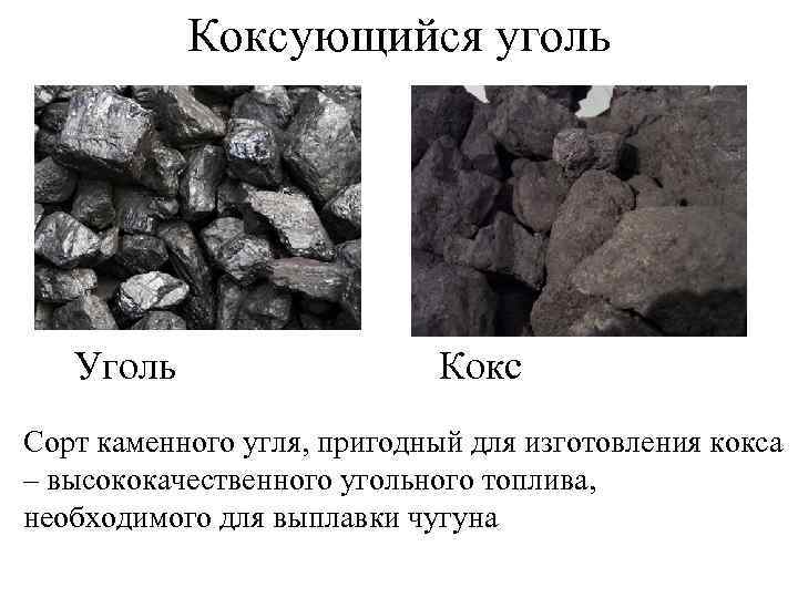 Коксующегося угля и руды