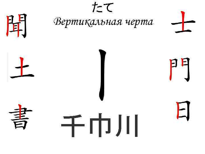 Вертикальная черта. Вертикальные черточки. Иероглифические черты презентация.