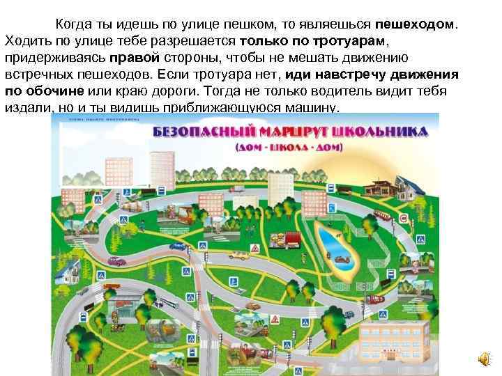 Когда ты идешь по улице пешком, то являешься пешеходом. Ходить по улице тебе разрешается