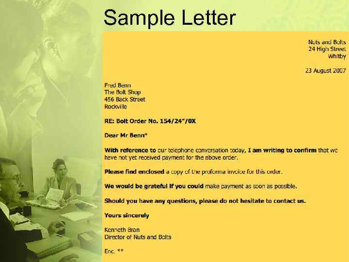 Sample Letter 