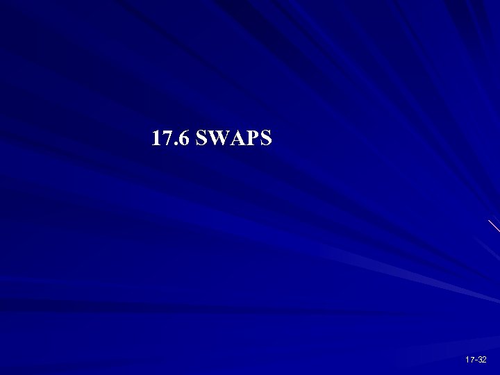 17. 6 SWAPS 17 -32 