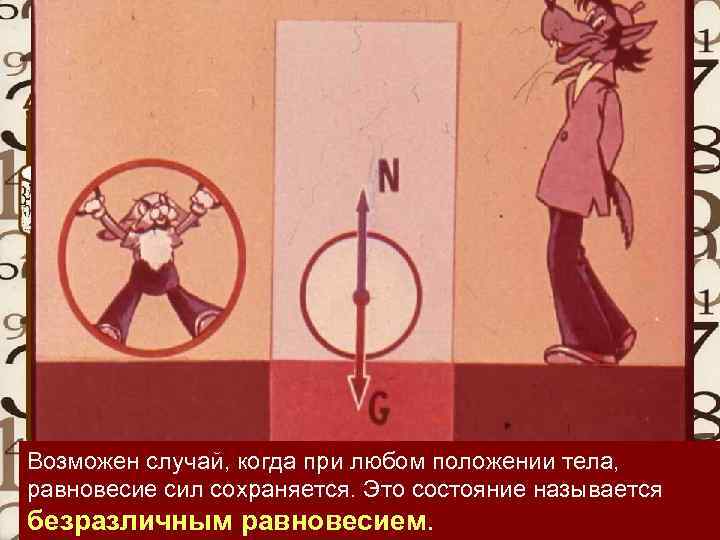 Возможен случай, когда при любом положении тела, равновесие сил сохраняется. Это состояние называется безразличным