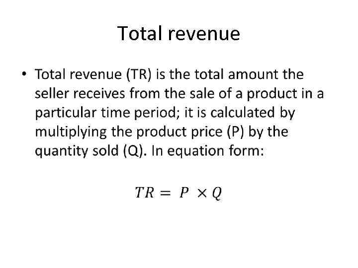 Total revenue • 