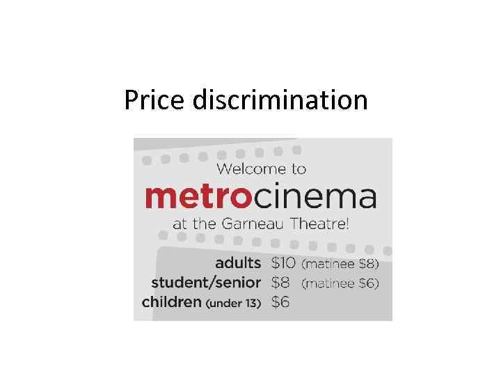 Price discrimination 