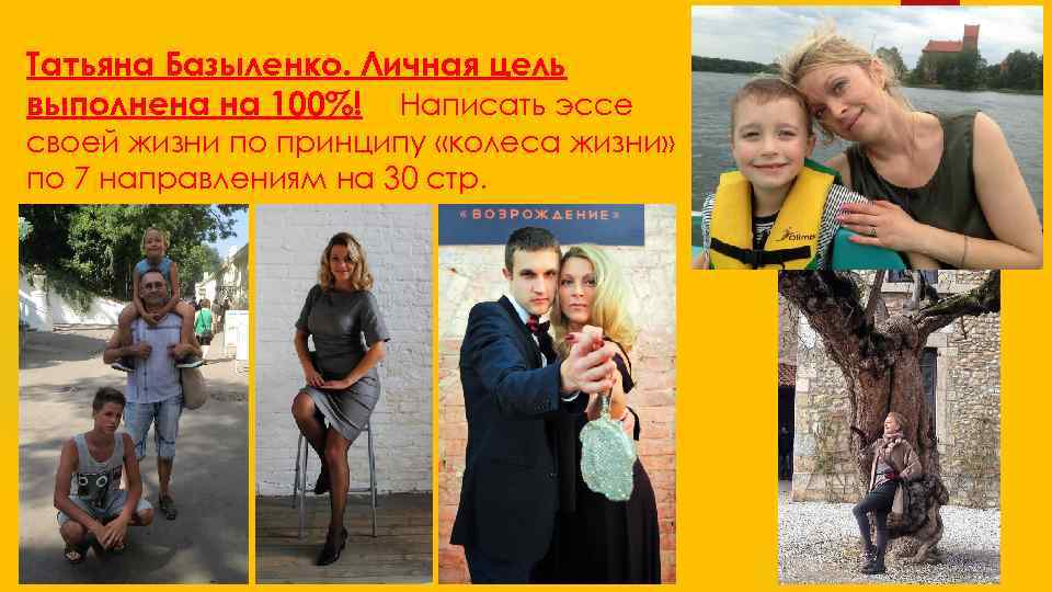Татьяна Базыленко. Личная цель выполнена на 100%! Написать эссе своей жизни по принципу «колеса