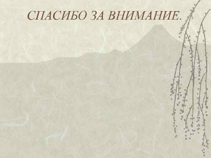 СПАСИБО ЗА ВНИМАНИЕ. 