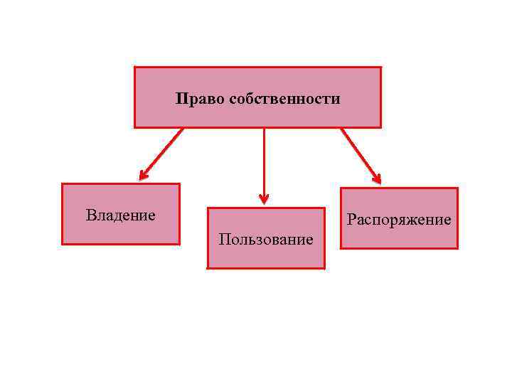 Право собственности Владение Распоряжение Пользование 