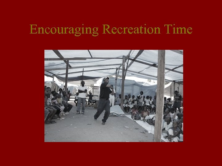 Encouraging Recreation Time 