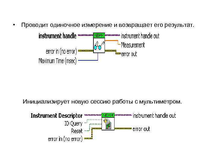  • Проводит одиночное измерение и возвращает его результат. Инициализирует новую сессию работы с