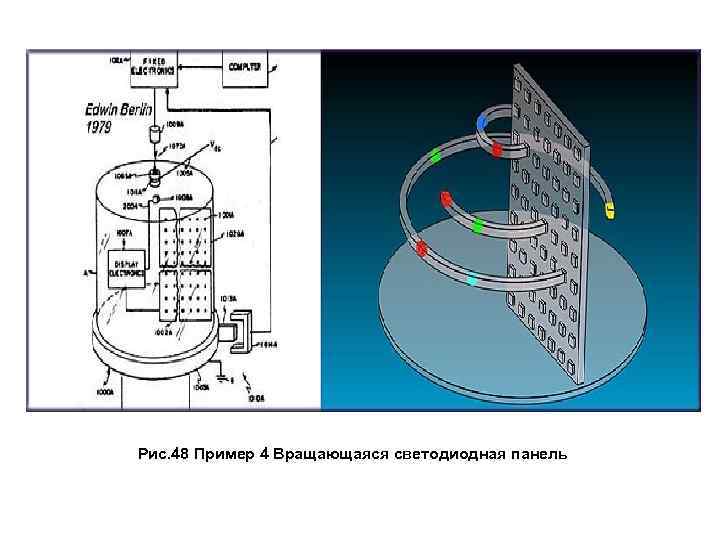  Рис. 48 Пример 4 Вращающаяся светодиодная панель 