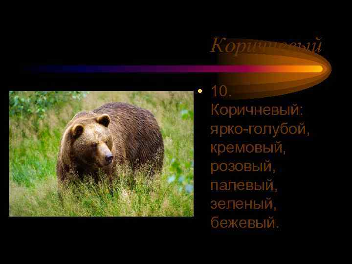 Коричневый • 10. Коричневый: ярко-голубой, кремовый, розовый, палевый, зеленый, бежевый. 