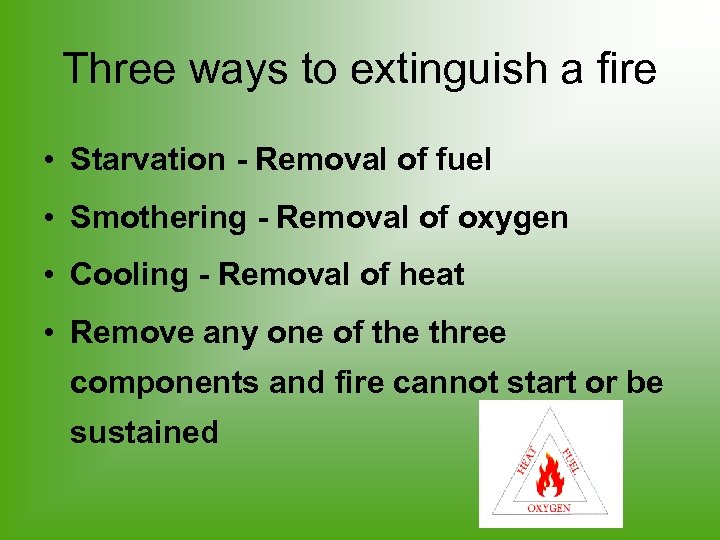 Types of Fire Extinguishers Three ways to