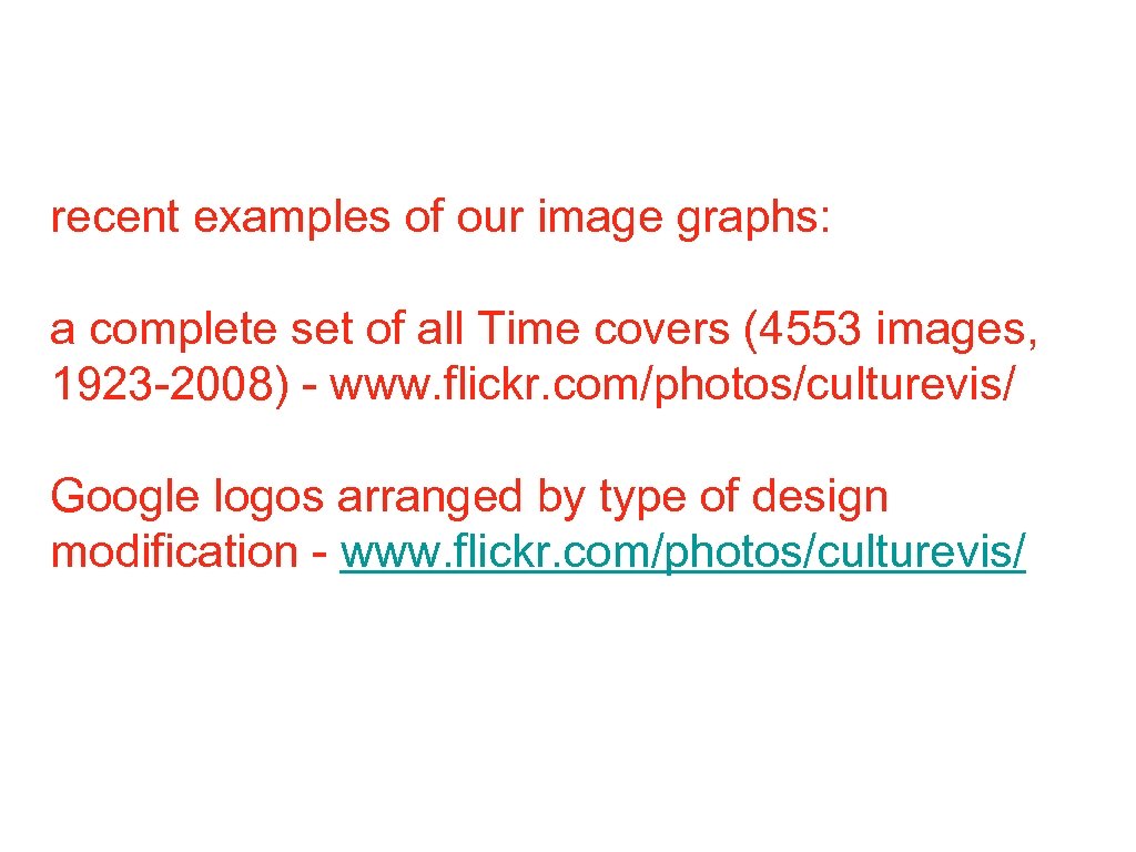 recent examples of our image graphs: a complete set of all Time covers (4553