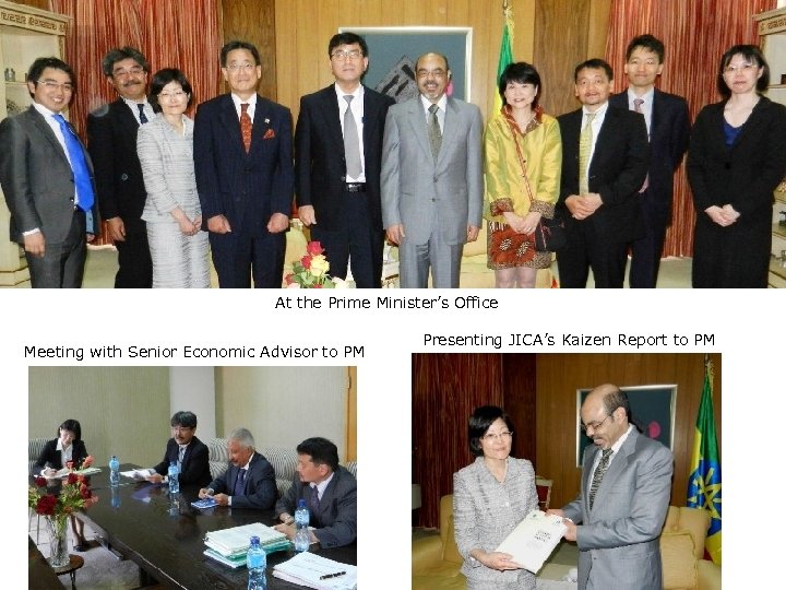 At the Prime Minister’s Office Meeting with Senior Economic Advisor to PM Presenting JICA’s